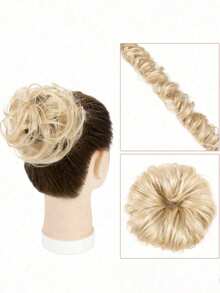 Human Hair 613 Blonde Updo For Women Human Hair Blonde Color Hair Extensions For Halloween Costumes - S613 - View 2