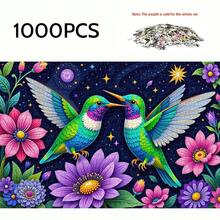 1000/500/300 片成人拼图，38x26 厘米/14.96x10.24 英寸，高品质厚纸板，色彩鲜艳，便携式艺术装饰 DIY 爱好必备，生日、万圣节、感恩节、斋月、复活节的完美礼物，工艺精湛，学习、娱乐活动游戏，艺术拼图系列，激发创造力，提高认知能力 - 彩色 - 查看 11