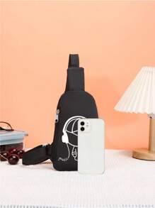 Men's Waist Bag, Chest Bag, Shoulder Mini Shoulder Bag, Small Crossbody Backpack, Lightweight Crossbody Bag, Multifunctional, Waterproof, Outdoor School, Men's Bag Crossbody Bag Side Bag Supplies