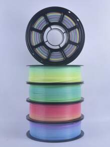 MXLX PETG 3D Printer Filament, 1.75mm, 1kg (2.2 Lbs), High-Precision, Strong, Odorless, Fluid, Moisture-Resistant 3D Printing Filament, Available In A Variety Of Rainbow Colors.