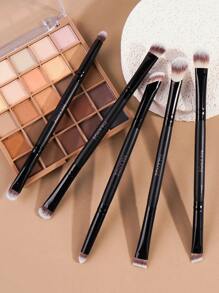 MAANGE 2/5/6/7件套专业铝制双头化妆刷套装，包含腮红刷、粉底刷、定妆刷、遮瑕刷、修容刷、散粉刷，超柔软化妆刷套装，便携式化妆刷套装，旅行化妆刷套装，女士/女孩礼物，化妆刷套装，化妆刷套装，化妆刷套装，全套化妆刷，化妆刷套装，全套化妆工具，化妆刷套装，化妆刷礼盒套装 - 黑色 - 查看 6