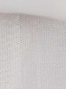 2 件套白色女童公主可拆卸披肩薄纱，适合生日派对