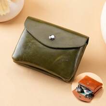 1 pièce Mini Porte-monnaie vintage végan zippé, porte-cartes de crédit authentique, en PU, portefeuille pour femmes, porte-cartes authentique portable et portefeuille pour femmes, cadeaux de demoiselle d'honneur, cadeau pour femmes, cadeau d'anniversaire, cadeau amusant, petits cadeaux, idées cadeaux
