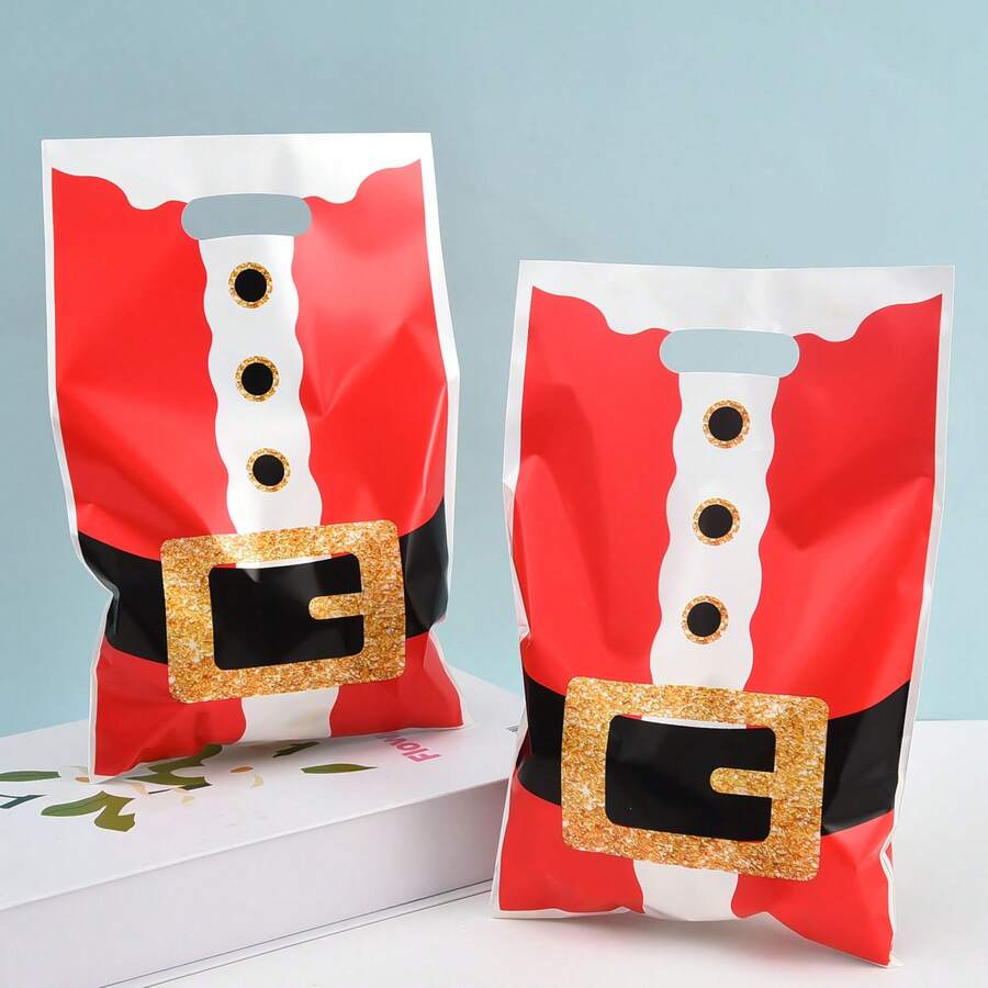 30 piezas Bolsas de regalo navideñas, bolsas de tote para regalo, adecuadas para vacaciones, fiestas de cumpleaños, fiestas temáticas y otros eventos de celebración