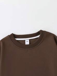 Süßer Geist Grafik Sweatshirt für Tween Mädchen, Halloween Stil, Langarm Rundhals Pullover, süßer Cartoon Muster, perfekt für den Alltag, einzigartiges Modegeschenkidee.