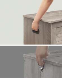 VASAGLE Storage Chest, Storage Bench, Blanket Box With 2 Hinges, Shoe Storage Bench, Farmhouse Style, 40 X 100 X 46 Cm, For Hallway, Bedroom, Living Room,Grey