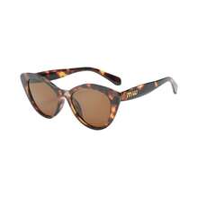 1 pieza de nuevo marco de gafas de material de policarbonato con diseño de ojo de gato, lentes degradados, montura pequeña, de estilo retro para mujer para uso al aire libre