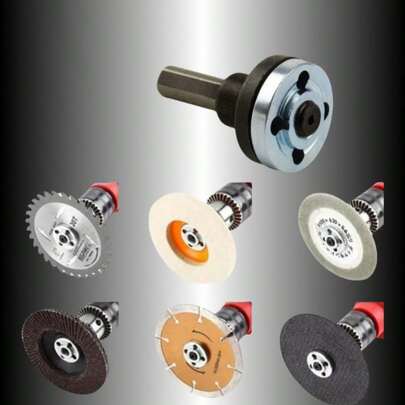 Bộ thanh truyền kim loại máy khoan góc điện 10mm - Bộ chuyển đổi mài cho đĩa cắt, bánh đánh bóng, phù hợp với máy mài góc, máy cưa tay, phụ kiện máy cắt