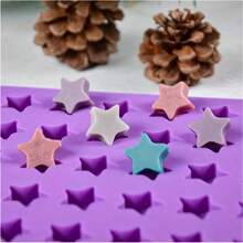 Star-Shaped And Semi-Circular Small Cavity Silicone Molds, Suitable For Candies, Chocolates, Ice Cubes, Gummies, Small Snacks, Pet Food, Cake Molds, Etc.