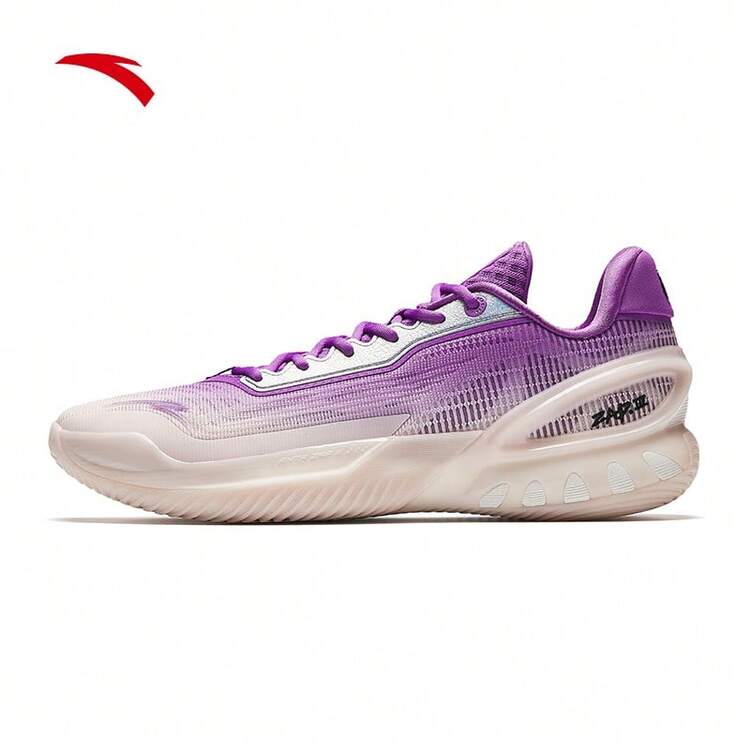 Zapatos de baloncesto deportivos para hombre ANTA, con amortiguación y suela antideslizante, modelo 912531110Q - Púrpura/Rosa-2 - Añade 1