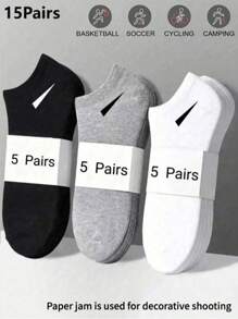 10 Paar unisex Socken, Sportsocken, weiß/schwarz/grau kurze Socken, bequeme Knöchelsocken mit Schlitzmuster, feuchtigkeitsableitend, atmungsaktiv, klassische Unifarben, einfach & modisch lässige Socken, geeignet für den täglichen Gebrauch