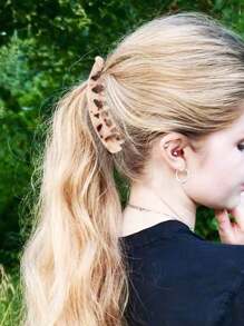 4 Pcs/1pc Banana Clips Claw Hair For Thick Hair , Strong Hold Ponytail Large Banana Clip , Non-Slip Banana Claw Clips Hair For Fine Hair Curly Hair Accessories Women Girls, Hair Claws, Hair Slide, Hair Barrettes - 4pc - View 3