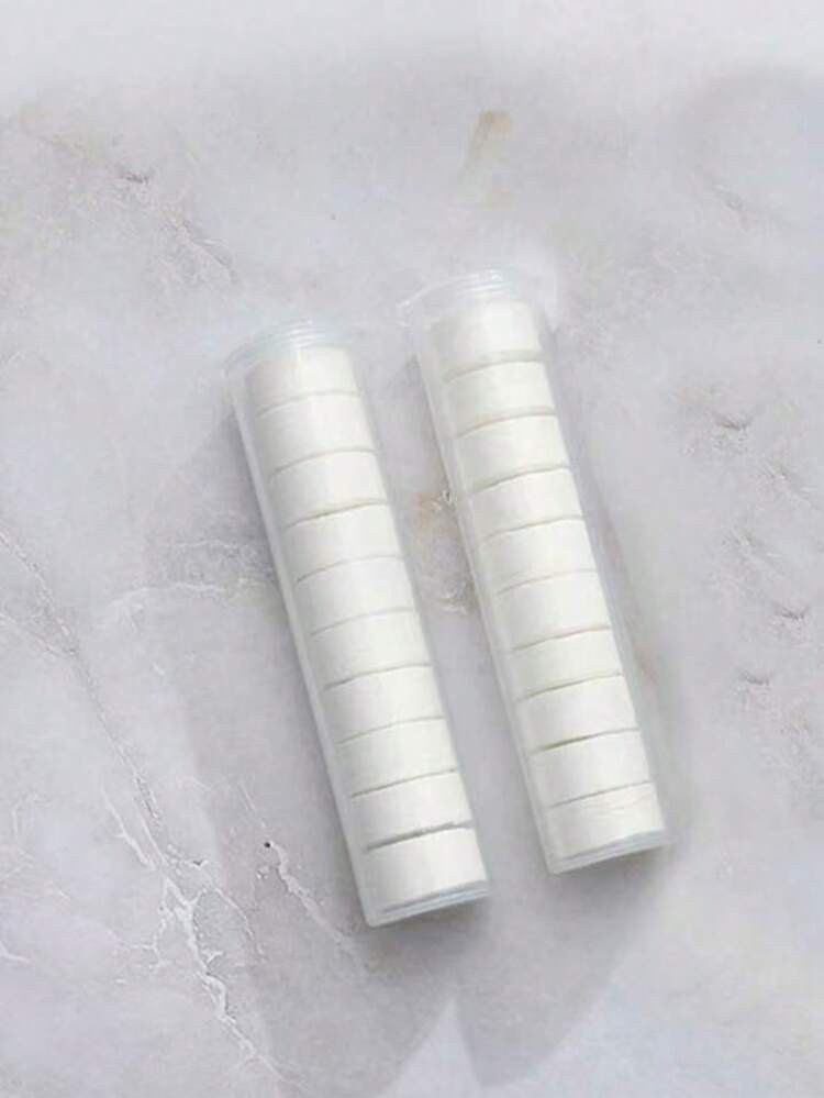 每盒 30/20/10 条便携式一次性压缩毛巾 - 非常适合美容工具、卸妆、面部清洁、户外旅行和徒步旅行以及日常家居使用 - 白色 - 查看 13