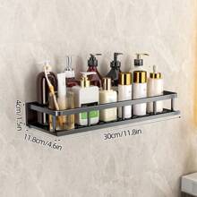 1件浴室置物架壁挂免打孔毛巾架收纳架适用于浴室/阳台/厨房，多功能家用收纳架 - 彩色 - 查看 13