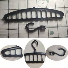 1 个 360° 旋转衣架 - 节省空间 - 黑色 - 查看 3