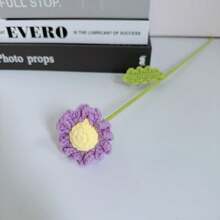 10pcs Handmade Crochet Daisy Flower Versatile Decor For Home, Car, Office, Charming Personal Touch, Simulation Flower Gift For Girlfriend Valentine's Or Teacher's Day Mother's Day Wedding Birthday Decor