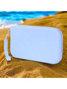 14 colores disponibles, bolsa de cosméticos de silicona lavable de gran capacidad, bolsa de playa, organizador de maquillaje, clutch de playa