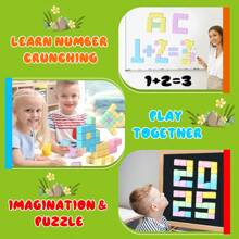 Magnetic Blocks For Boys Girls, Big Size Magnetic Cube Sensory Gift, Preschool Educational Building Blocks Set, Christmas, Random Color