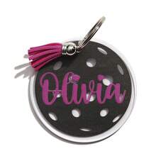 定制棒球亚克力包挂饰 - 时尚运动背包、包包配件，适用于包包、钥匙扣、行李牌，是送给情侣、朋友和宠物的理想礼物，也是生日礼物、儿童惊喜礼物、返校季完美配饰，精致浪漫，包包及行李箱包，定制包包配件，新年魅力