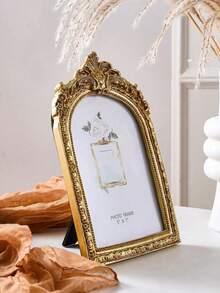 Retro European-Style Golden Arc Photo Frame Decorative Photo Frame, Used For Home Decoration And Photo Display Birthday Graduation Gifts,
