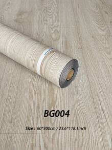 1 rollo de baldosas autoadhesivas de suelo con patrón de madera minimalista, rollo de papel tapiz, rollos de suelo de vinilo reforzado. Baldosas de suelo autoadhesivas impermeables, resistentes al desgaste y antideslizantes. Papel tapiz/pegatinas de suelo autoadhesivas. Pegatinas de pared de decoración occidental, papel tapiz autoadhesivo, decoración de pared. Decoración de habitación para cocina, baño, sala de estar, dormitorio, decoración de cocina, oficina, decoración del hogar. Papel tapiz de pared decorativo, baldosas de suelo autoadhesivas, baldosas de suelo autoadhesivas