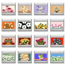 1件DIY照片模块化手链，饰有花朵、风景、五角星、心形元素，适合作为派对礼物送给朋友/情侣，适合圣诞节、新年、万圣节、情人节等节日。 - M292842 - 查看 1