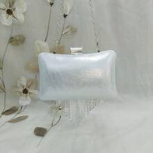 Bolsa de banquete feminina bolsa de ombro para casamento bolsa de madrinha diamante brilhante