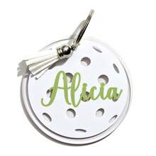 定制棒球亚克力包挂饰 - 时尚运动背包、包包配件，适用于包包、钥匙扣、行李牌，是送给情侣、朋友和宠物的理想礼物，也是生日礼物、儿童惊喜礼物、返校季完美配饰，精致浪漫，包包及行李箱包，定制包包配件，新年魅力