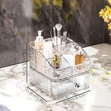 1pc Large Capacity X-Drawer Desktop Organizer, Multipurpose Storage Box For Cosmetics Skincare Remote Controls, Countertop Organizer For Vanity Bathroom Office