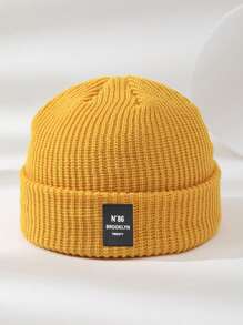 1 pieza Gorro de punto fino, suave y cómodo para otoño/invierno, adecuado para uso casual al aire libre, ideal para combinar con atuendos de otoño y como regalo