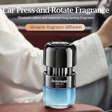 1pc Car Fragrance Diffuser, Solid Scented Gel Air Freshener, Long Lasting Odor Eliminator For Car Interior - A - View 1