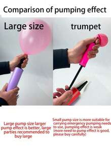1pc/3pcs-Balloon Air Pump, Portable Handheld Air Blower, Manual Balloon Inflator Pump For Birthday Party,Halloween,Christmas,Celebration, Wedding, Mother's Day Graduation (Random Color)