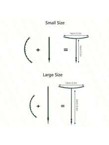 1/4/8pcs Plant Support Rack, Semi-Circle Plant Support Ring Plastic Plant Cage Trellis, Suitable For Small Plants, Flowers, Vegetables, Indoor Plants - Multicolor - View 3