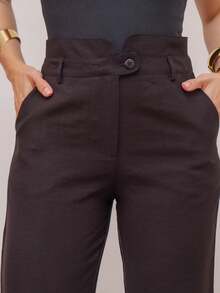 YING ZI Marrant Tailored Dress Pants - Black - View 5