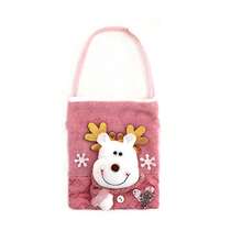 Christmas Gift Bag, Festive Pink Sequin Tote Bag With Santa Claus And Reindeer Pattern, Suitable For Storing Small Candies And Fruits, Home Kitchen Storage, Party Gifts, Holiday Decoration Gift Packaging - Multicolor - View 10