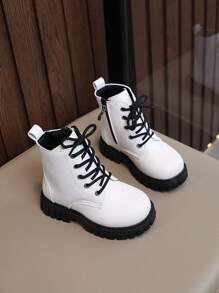 Classic Boots, Comfortable Non-Slip Soft Sole Children's Boots, Boys Girls Outdoor Campus Student Boots, Knight Short Boots