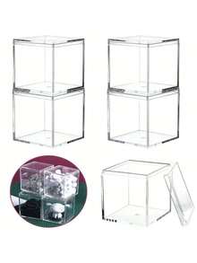 Hộp đựng trong suốt 6/9 chiếc, Hộp đựng bằng nhựa Acrylic, Hũ đựng kẹo có nắp, Hộp trưng bày kẹo, Có thể dùng đựng trang sức, mỹ phẩm, tượng nhỏ, đám cưới và kẹo, Thích hợp làm quà tặng đám cưới, mùa tốt nghiệp, Giáng sinh, Ngày lễ tình nhân, Lễ Phục sinh, Halloween và Lễ Tạ ơn - Hoàn hảo để đựng đồ ăn nhẹ mùa hè, bánh quy và quà tặng mùa thu, đồ dùng gia đình thiết yếu, đồ dùng du lịch cần có và đồ dùng cho mùa tựu trường - trong suốt - Xem 6