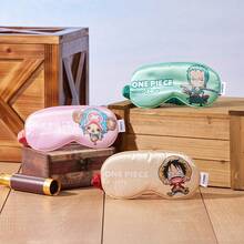 Miniso Mặt nạ mắt Zoro One Piece, in ấn tinh tế, phục hồi nét quyến rũ của nhân vật, vật phẩm chặn ánh sáng tuyệt vời khi đi du lịch và ở nhà, người bạn đồng hành chu đáo cho giấc ngủ trưa và chuyến công tác (1 chiếc) - màu xanh lá - Xem 2