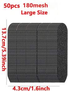 20/10 片足部锉刀砂纸 - 耐用黑色金刚砂板，打造光滑双足，去除死皮，无味塑料修脚工具，大号 100 粒度 5.39 英寸 * 1.69 英寸，小号 180 粒度 3.93 * 1.26 英寸 - 彩色 - 查看 18