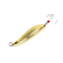 Topline Tackle 1pc Spoon Shaped Lure, 7g/10g Metal Spoon Hard Bait Fishing Swivel Lure Metal Lure Feather Hook Fishing Tackle