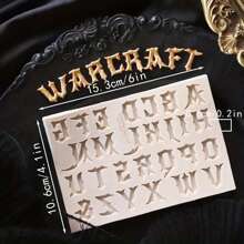 1pc Gothic Chocolate Mold - Skull Shape Number Letter Silicone Mold/Horror Ghost Candy Mold/Cookie Cutter, Halloween Themed Baking Tool, Essential For DIY Cake Decoration