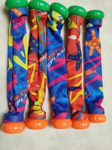 4pcs/5pcs Water Play Diving Toys Swimming Pool Treasure Hunt Diving Fish, Shark, Rocket, Water Ring, Jewel, Seaweed, Lightning Ring, Diamond Toy Set. Handpainted Colors May Have Slight Variations, Uneven Dyeing Is Normal. - Multicolor - View 26