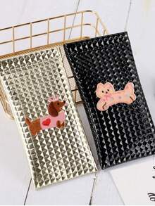 1 Stylish Self-Closing Glasses Bag - Soft And Portable Stylish Geometric Pattern Glasses Case, Five Colors Available, Suitable For Men And Women | Durable And Stylish, Protective Glasses, Suitable For Travel, Outdoor Activities, Commuting, Back To School, Vacation, Shopping, Couples, Daily Use, Back To School Gifts, Teacher Gifts, Holiday Gifts, Couple Gifts, Souvenirs