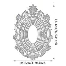 1 件蕾丝框架金属切割模具，适用于 DIY 剪贴簿装饰压花手工模切模板