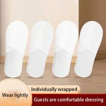 12 زوج من الأحذية المستهلكة غير المنسوجة للكبار مع نعول مضادة للانزلاق بنقشة الموجات المائية لتقليل عمل التنظيف ومنع العدوى البكتيرية للقدم، يمكن استخدامها في حفلات الزفاف والتخرج لاستقبال الضيوف في الفنادق والنزل والنوادي والمنتجعات السياحية وصالونات التجميل
