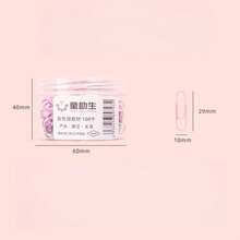 100pcs/Box Colorful Metal Paper Clips, Office Supplies - Multicolor - View 6