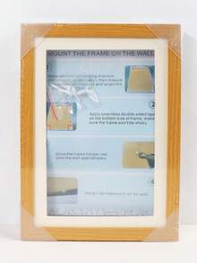 Moldura de exposição de arte magnética de madeira com abertura frontal, tamanho A4, 1 peça, design minimalista, retangular multicolorido, arte mutável, adequada para decoração de casa, exposição de arte infantil, decoração de sala de estar e quarto, pintura e exposição de fotos