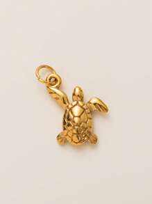 1pc Fashion Gold Animal Series Lion Elephant Whale Big Dog Sea Turtle Unicorn Exquisite Pendant, Electroplated 18K Gold, Waterproof And Sweatproof, Suitable For DIY Necklaces, Bracelets, Earrings, Keychains, Bag Chains, Shoe Buckle Accessories, Women's Jewelry Accessories, DIY Accessories - Gold - View 21