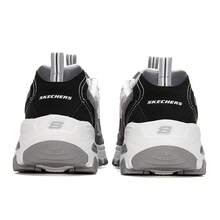 Skechers Zapatos casuales de la serie D'LITES, zapatos para mujeres con absorción de impactos y durables, zapatos deportivos y casuales para fitness, zapatos de panda, tenis gruesos 149906 - Negro/Gris - Ver 5