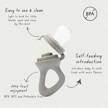 2 件/套婴儿水果食物喂食器奶嘴，婴儿出牙新鲜水果喂食器，蔬菜硅胶牙胶，6-12 个月婴儿水果喂食器，0-6 个月婴儿 - 彩色 - 查看 4